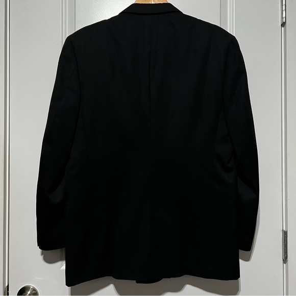 Pierre Balmain Men’s Vintage Double Breasted Suit Coat in Black - Picture 12 of 16